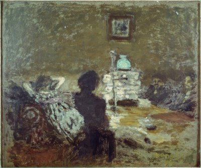 Under the Lamp, Interior Scene by Pierre Bonnard